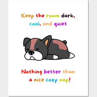 NICE COZY NAP DOG DESIGN Posters and Art